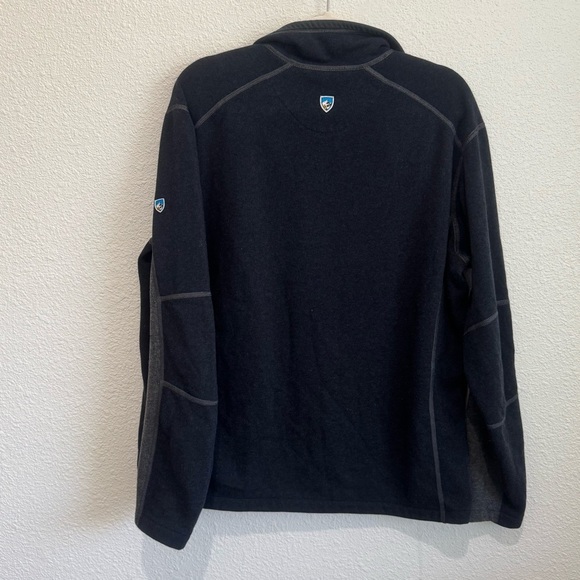 Kuhl Revel 1/4 Zip Mens XL Black Pullover Kashmira Fleece Performance Layer - Picture 10 of 10